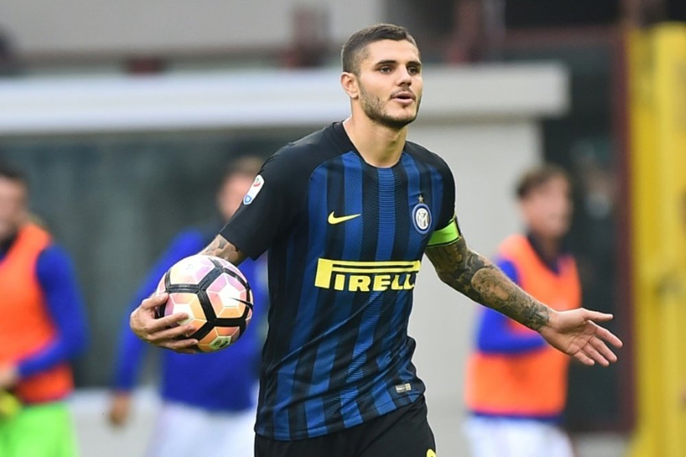Mauro Icardi missed a penalty for Inter Milan against Cagliari at the San Siro stadium on October 16, 2016
