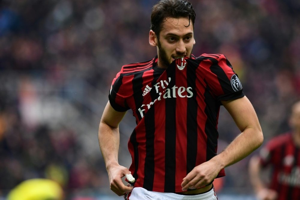 Çalhanoglu podría salir en enero. AFP