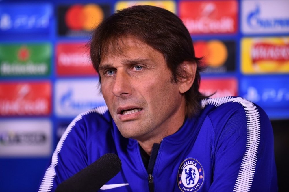 Conte lamented Italy's failure to qualify for the World Cup. AFP