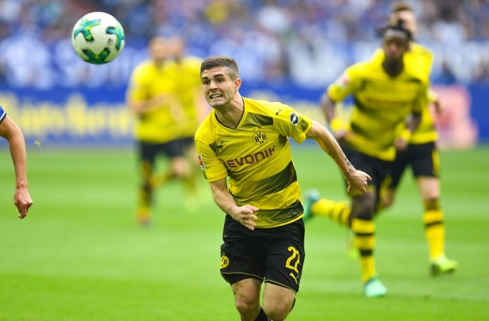 Liverpool are after Dortmund's Pulisic. AFP