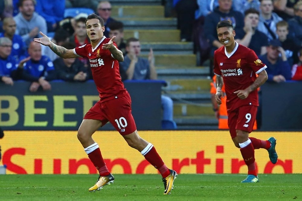 Coutinho scored one and set up another against the 'Foxes'. AFP