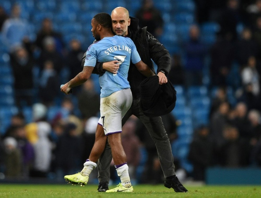 Pep Guardiola is now in Manchester. AFP