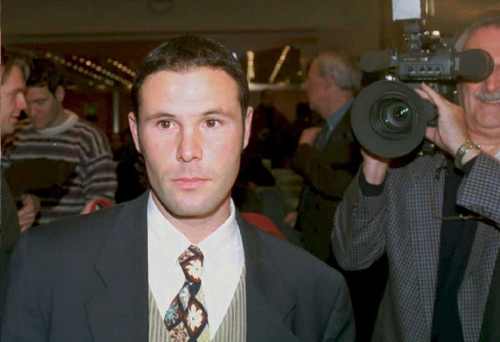 Belgian soccer player Jean-Marc Bosman leaves the European Court of Justice on December 15, 1995 after the Court ruled that the actual transfer system of players between football clubs was illegal