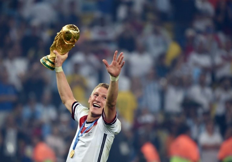 Midfielder Bastian Schweinsteiger won the WC with Germany at the 2014 tournament in Brazil. AFP