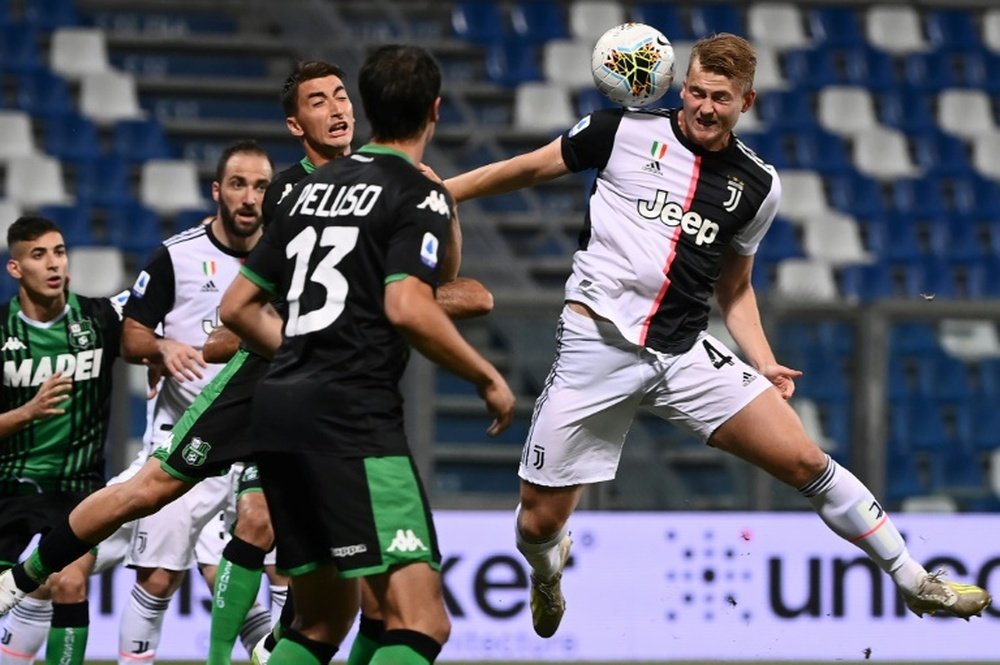De Ligt could end up at Chelsea. AFP