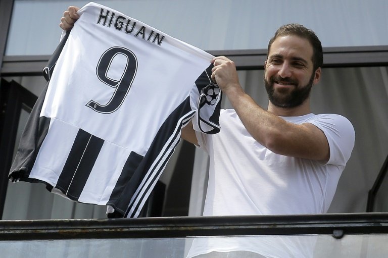 Gonzalo Higuain has joined Juventus from Napoli for 90 million euros ($100 million). AFP