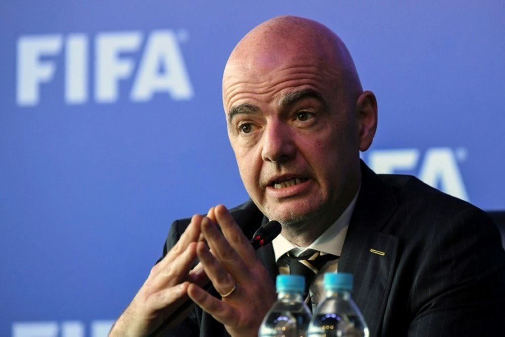 Infantino is impressed with Russia's preparations. AFP