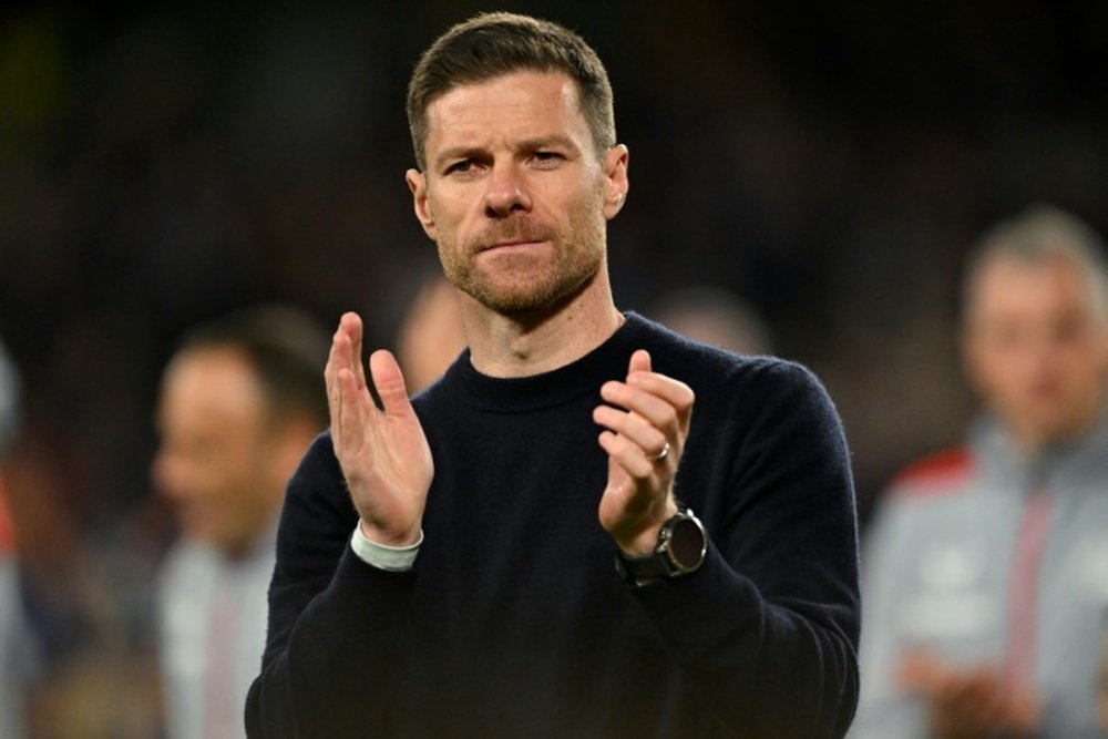Xabi Alonso couldn’t hide his admiration for Arsenal coach Mikel Arteta. AFP