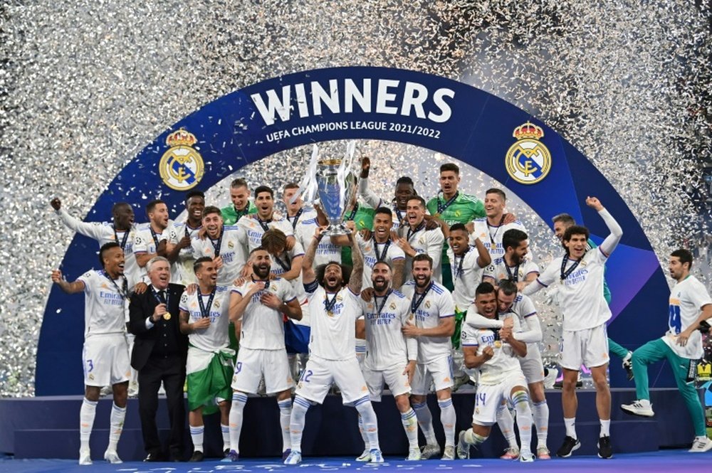 Real have earned for winning the UCL 21-22, around 132 million euros. AFP