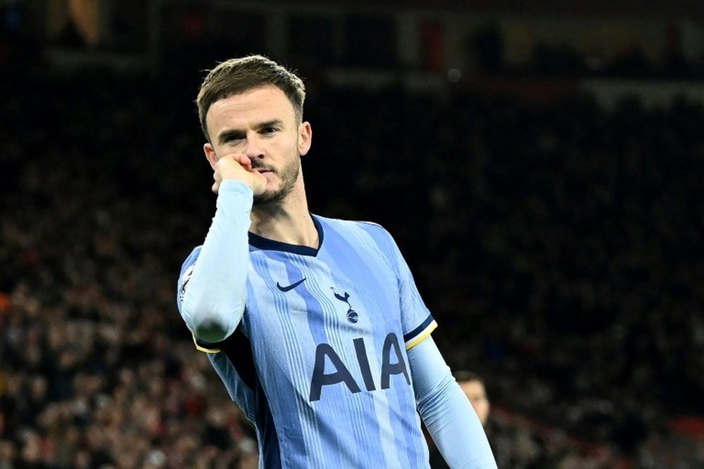 Maddison suffered a knee injury in Tottenham's first leg win over Bodo/Glimt. AFP