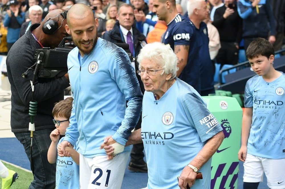 David Silva captained Manchester City against Fulham on Saturday. AFP