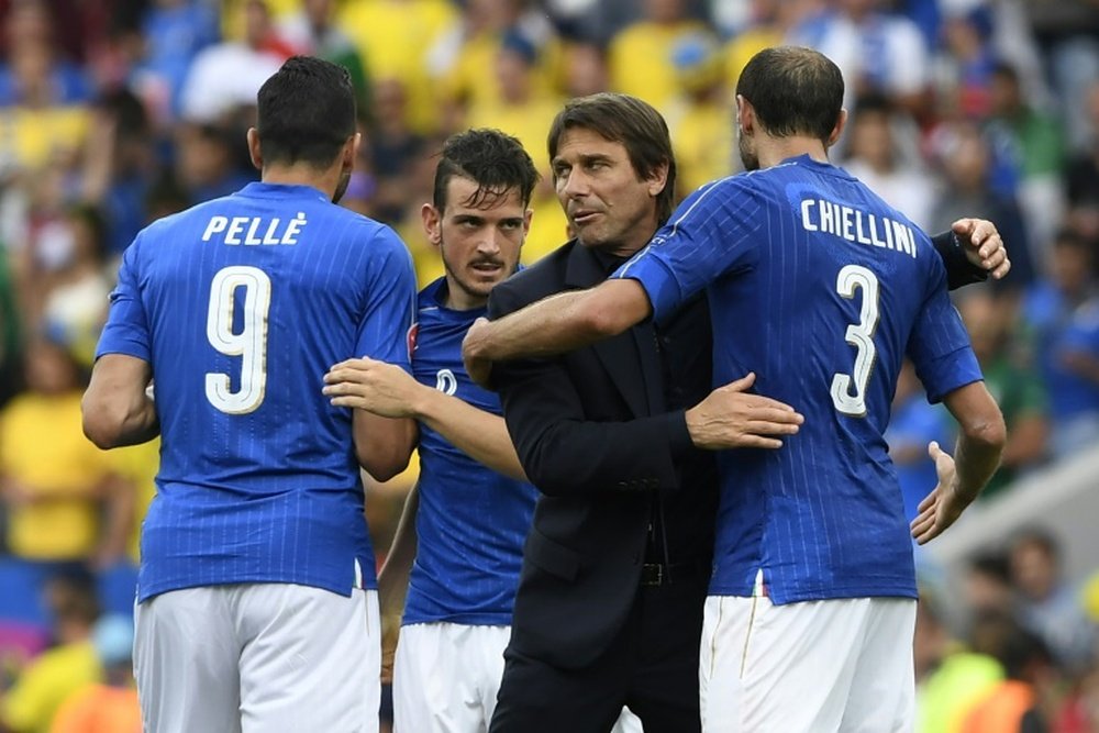 Chiellini wants to finish career at Juve - Conte rules out Chelsea swoop. AFP