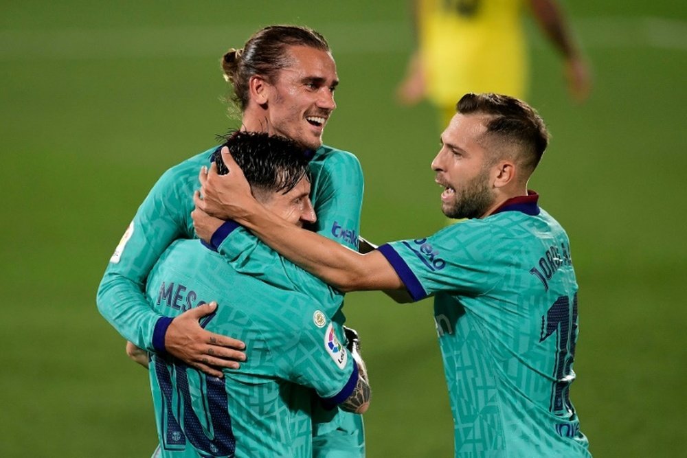 Antoine Griezmann netted in Barca's 1-4 win at Villarreal. AFP
