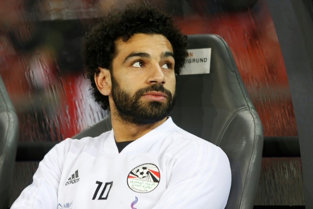 Salah was rested as Egypt lost to Greece. AFP