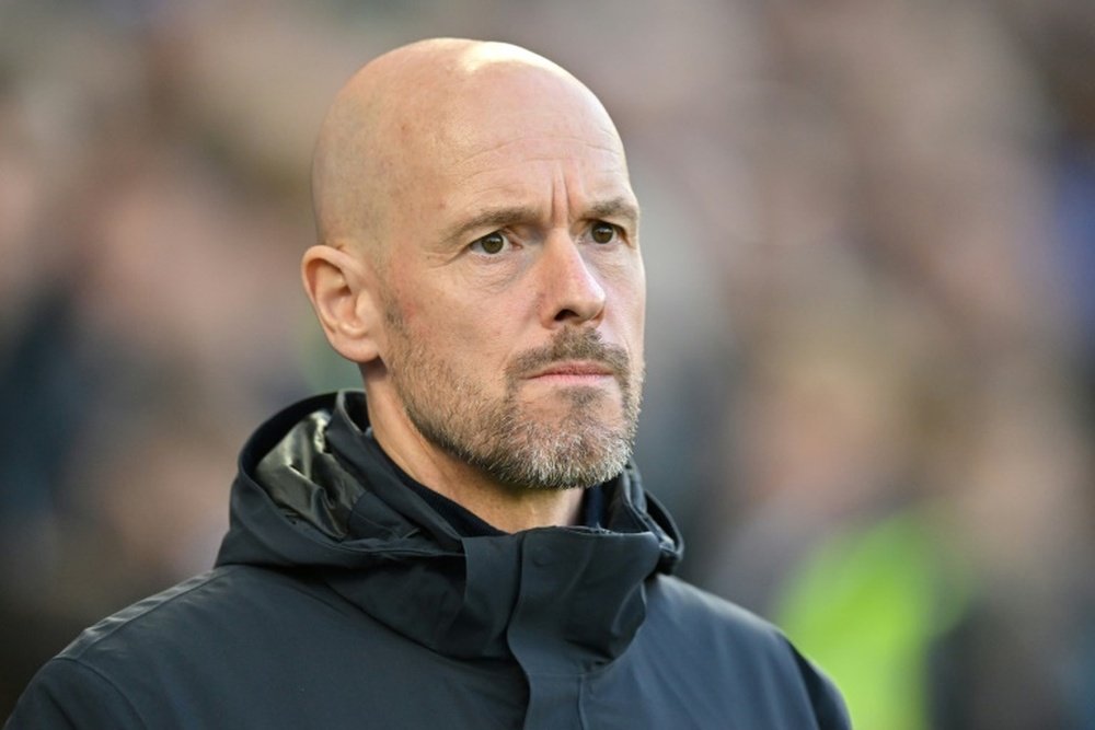 Erik ten Hag avoided questions about Mason Greenwood. AFP