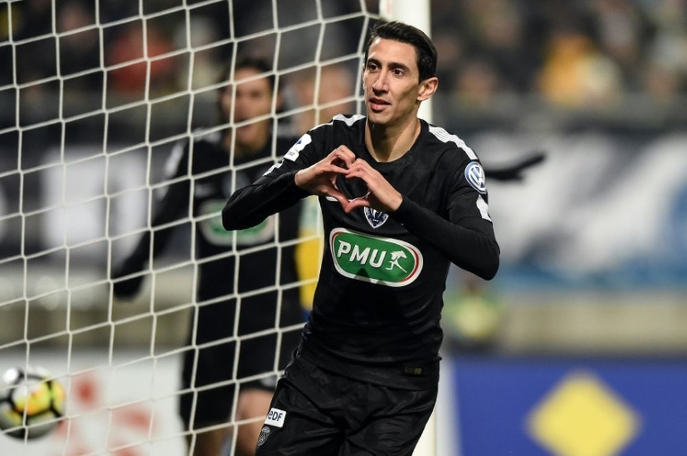 Di Maria fuels PSG as Marseille hit nine in French Cup. AFP