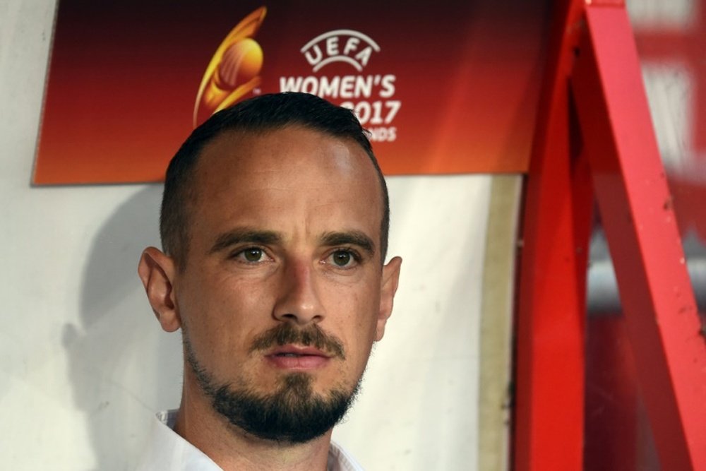 Mark Sampson has been subject of two inquiries of bullying allegations. AFP