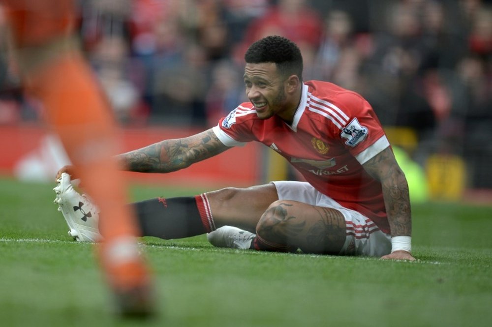 Depay looks set to join Lyon within the next few days. AFP