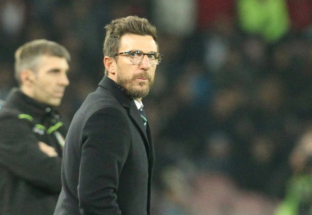Eusebio Di Francesco has replaced Luciano Spaletti as Roma's head coach. AFP