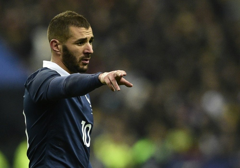 Karim Benzema, pictured in March playing for France, missed the majority of pre-season due to the injury and his presence was missed as Madrid could only manage a 0-0 draw away to Sporting Gijon