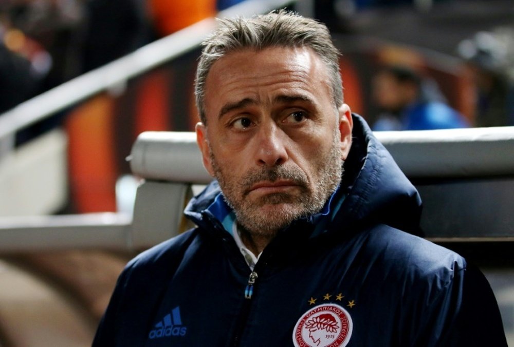 Coach Paulo Bento, pictured in 2016, lasted only seven months with Olympiakos