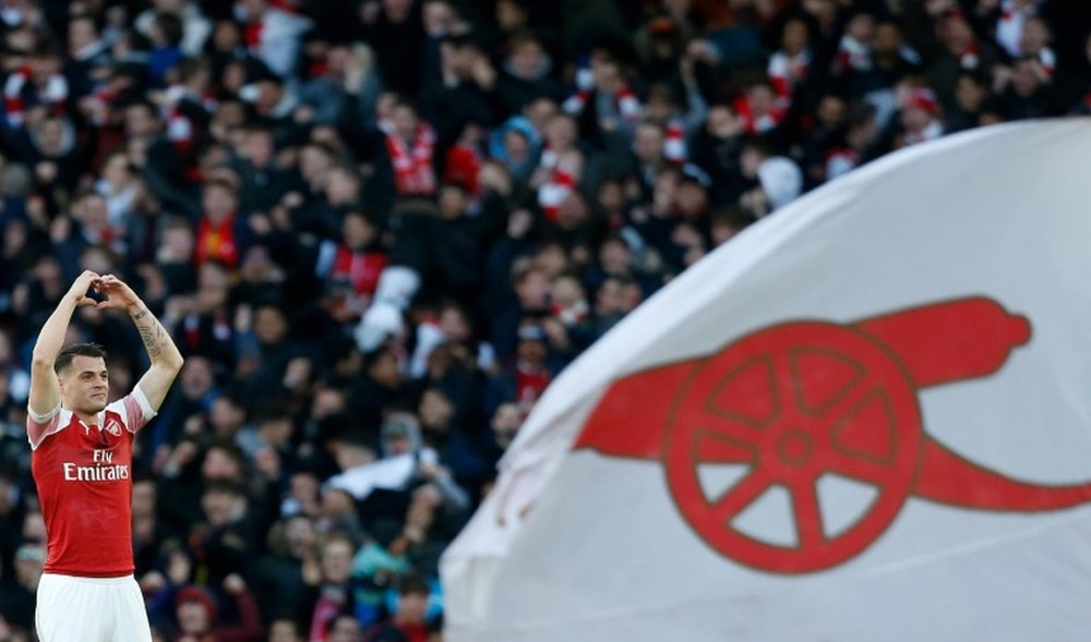 El centrocampista suizo parece tener los días contados como capitán del Arsenal. AFP