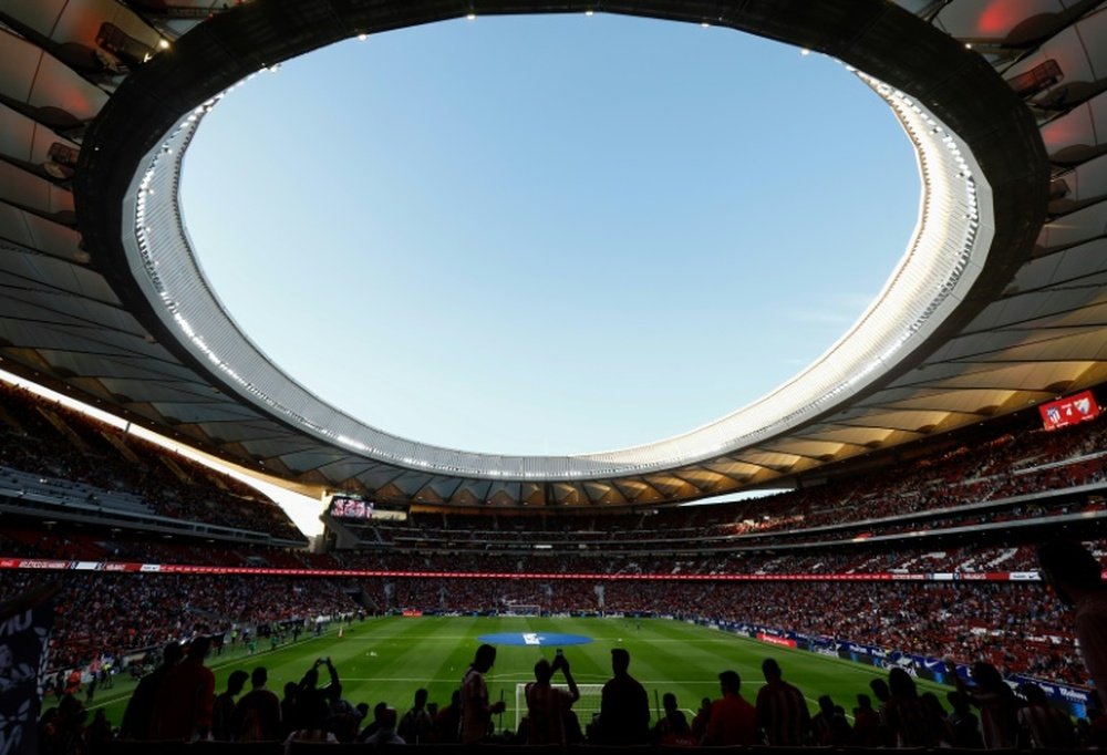 El Metropolitano albergará la final de la Champions de 2019. AFP