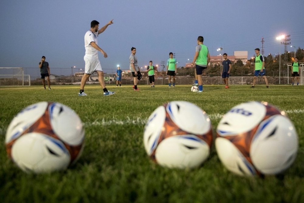 La invasión israelí de Palestina también afecta al mundo del fútbol. AFP/Archivo