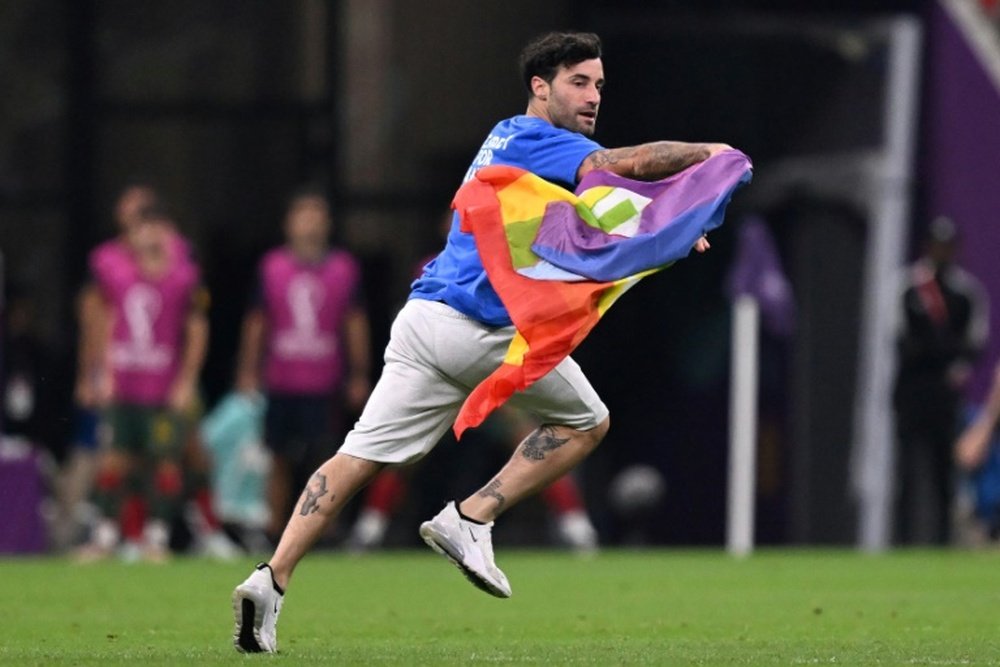 Mario Ferri defends his decision to enter the pitch. AFP