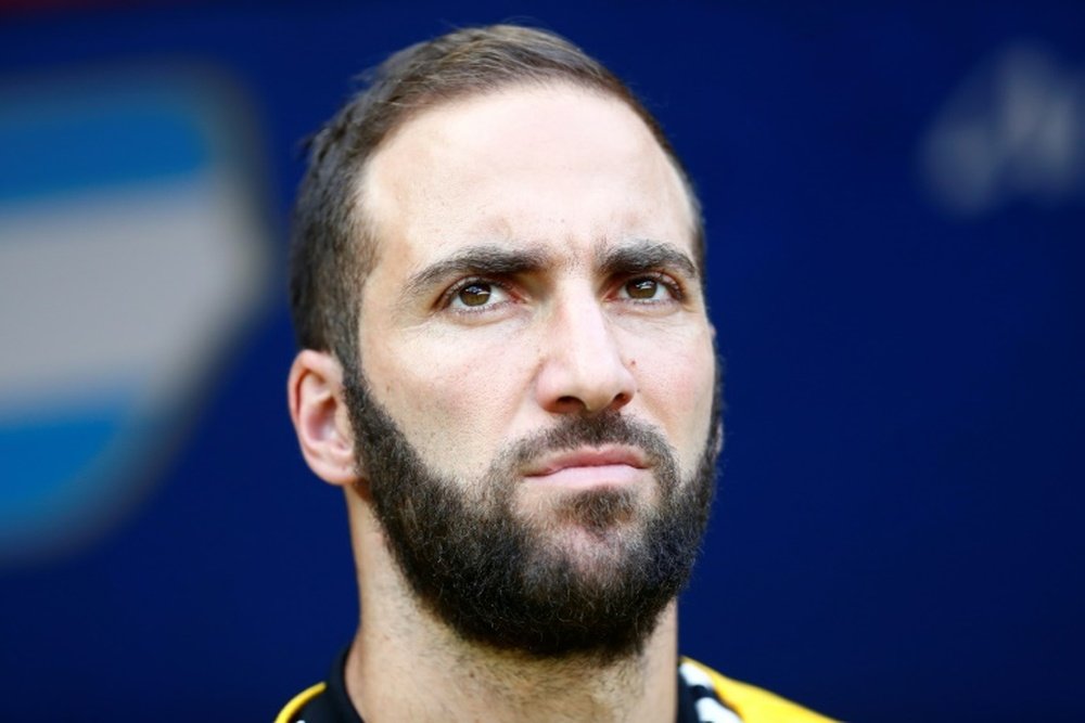 Gonzalo Higuaín habló de Lautaro Martínez. AFP