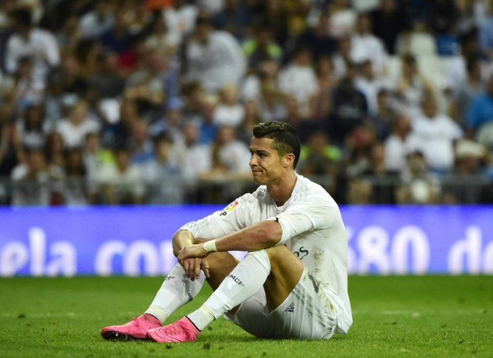 Real Madrids forward Cristiano Ronaldo, pictured on September 26, 2015, is just two goals shy of matching Rauls 323-goal record as Madrids top goalscorer of all time