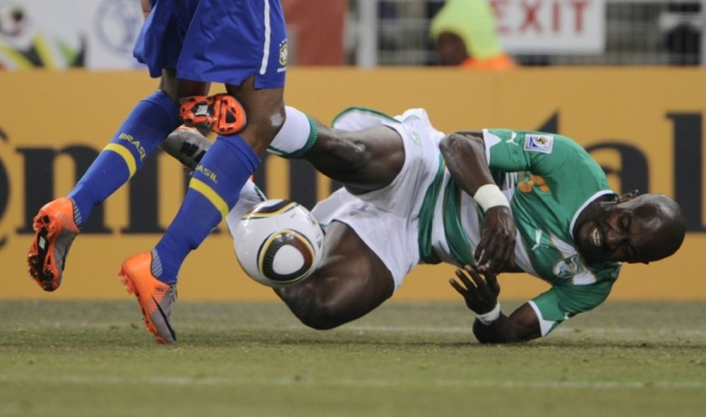 Ivory Coasts defender Steve Gohouri, pictured on June 20, 2010, currently plays for TSV Steinbach in the German fourth division