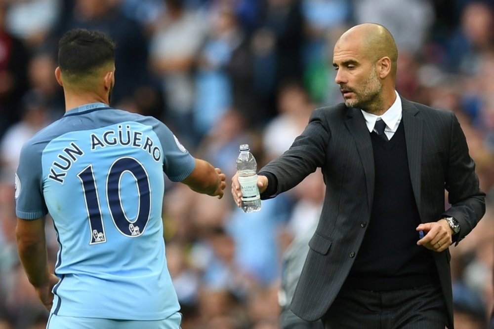 Guardiola lauds 'essential' Aguero. AFP