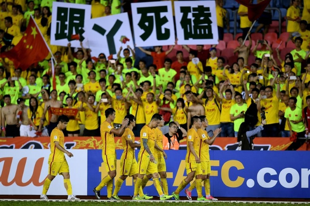 Chinese football is being held back by poor running of its football association. AFP
