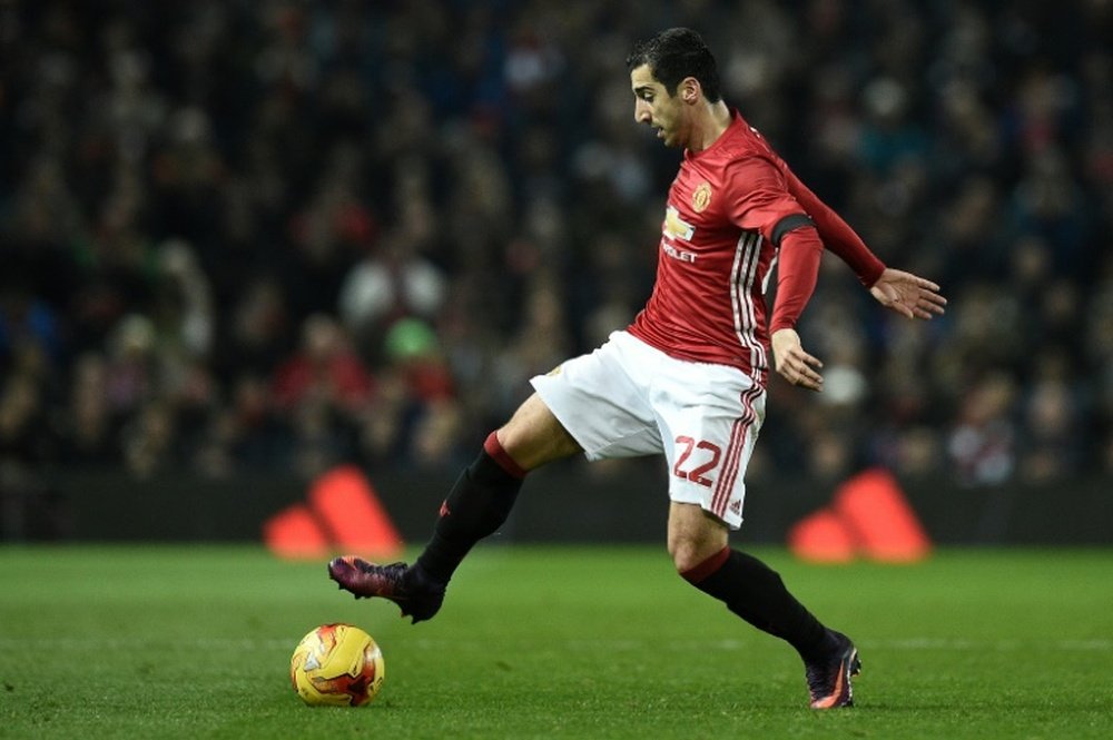 Mkhitaryan has enjoyed a run in the United first team of late. AFP