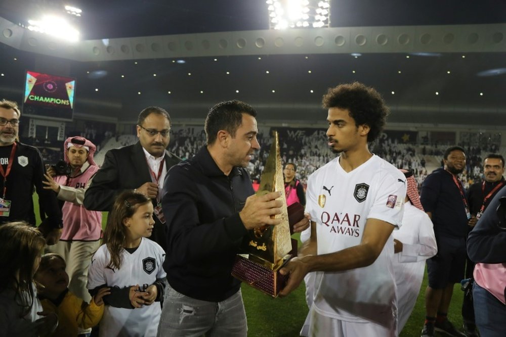 Xavi y su Al Sadd ya lideran en la Champions. AFP