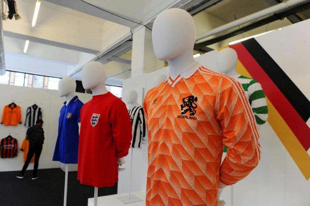 Football shirts are not just symbols of team allegiance but also fashion. AFP