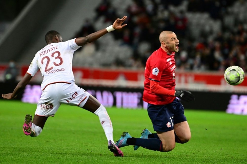 El Lille empató a cero ante el Metz. AFP