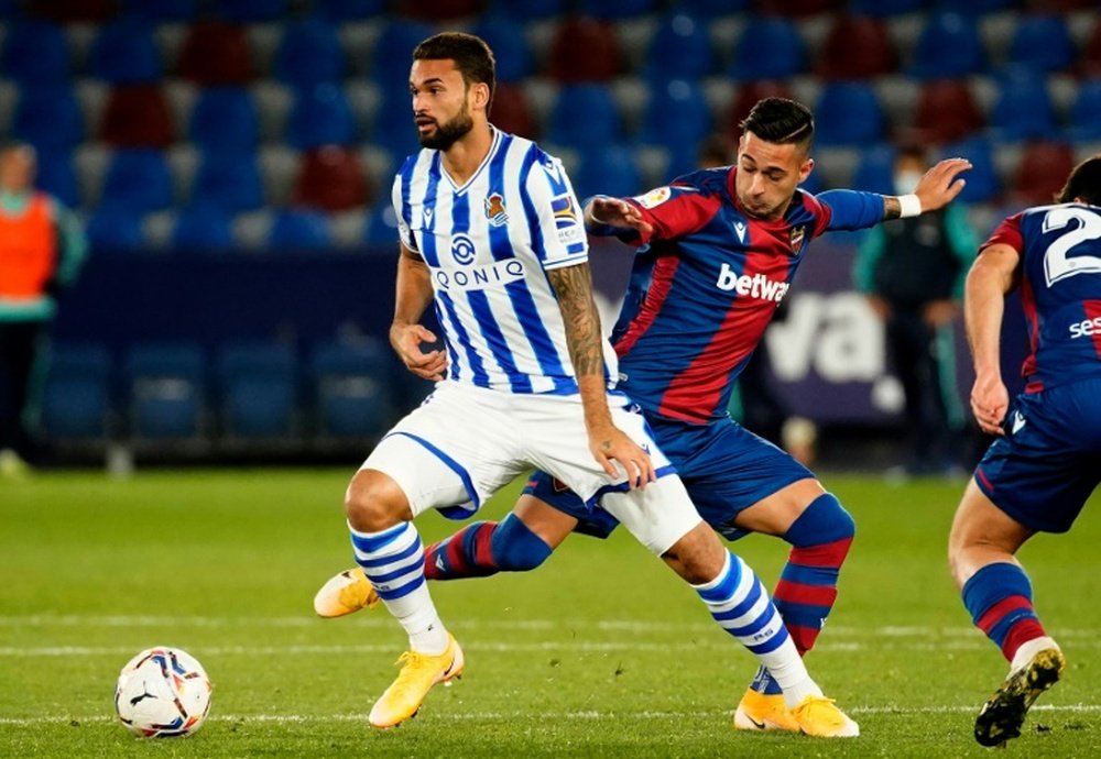 Willian José se sent champion avec la Real Sociedad. AFP