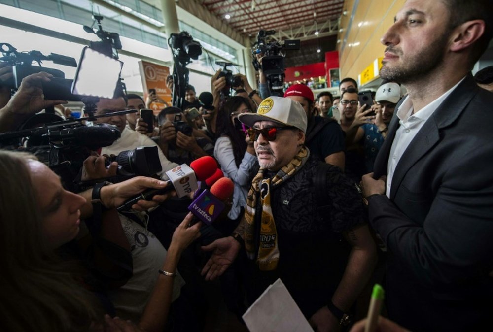 La aventura mexicana de Maradona pudo haber comenzado hace una década. AFP/Archivo