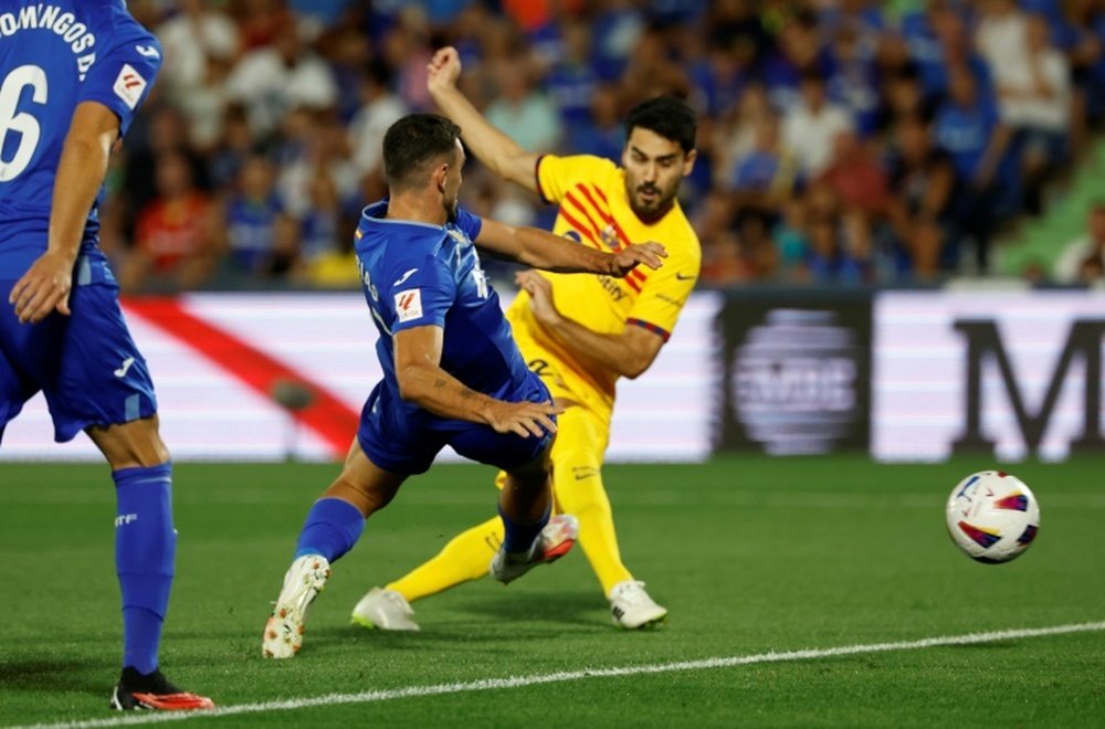 Frustration for Barcelona on opening night. AFP