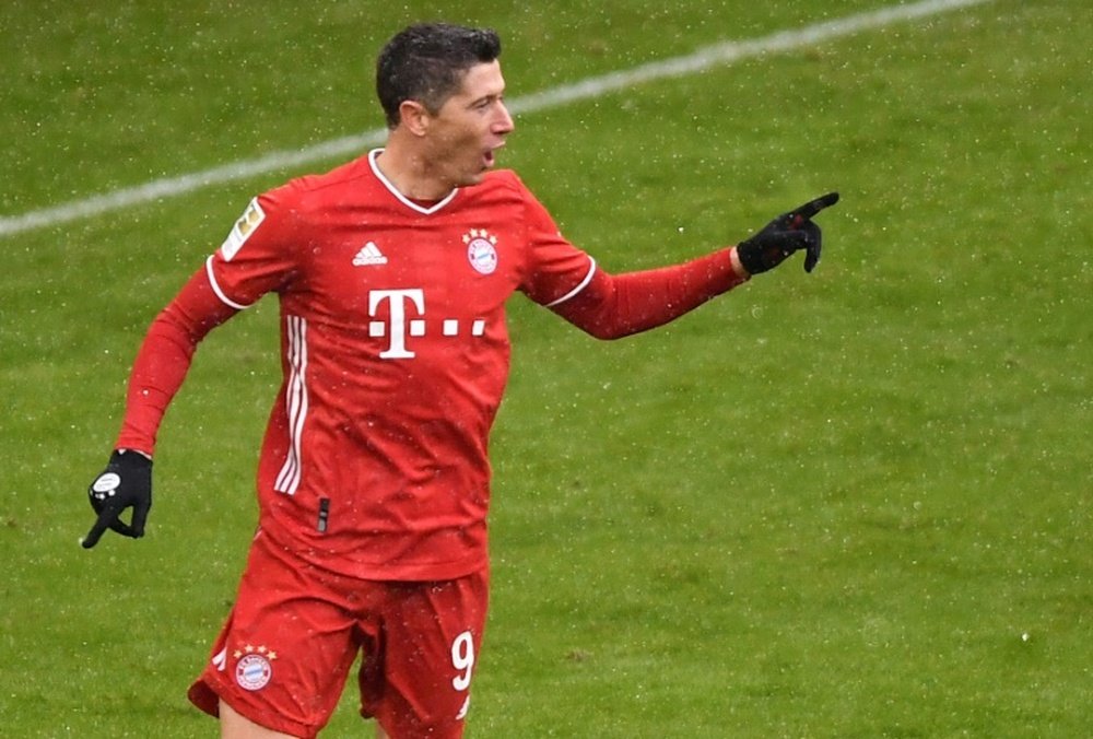 Lewandowski décroche un nouveau record en Bundesliga. AFP