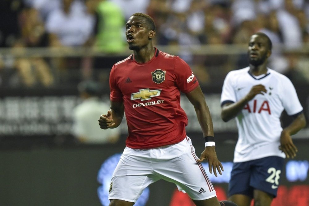 Pogba a joué avec les U23 de Manchester United ce week-end. AFP
