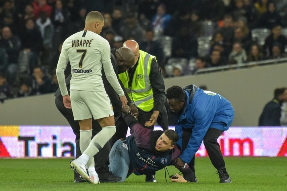 Pediu uma 'selfie' com Mbappé. AFP