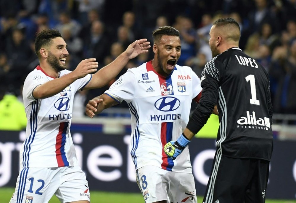 Victoire de Lyon contre St-Etienne lors du match allé de la Ligue 1. AFP