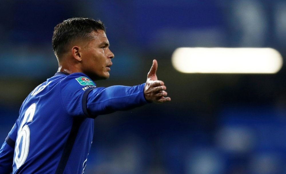 Thiago Silva, déçu du comportement de Leonardo. AFP