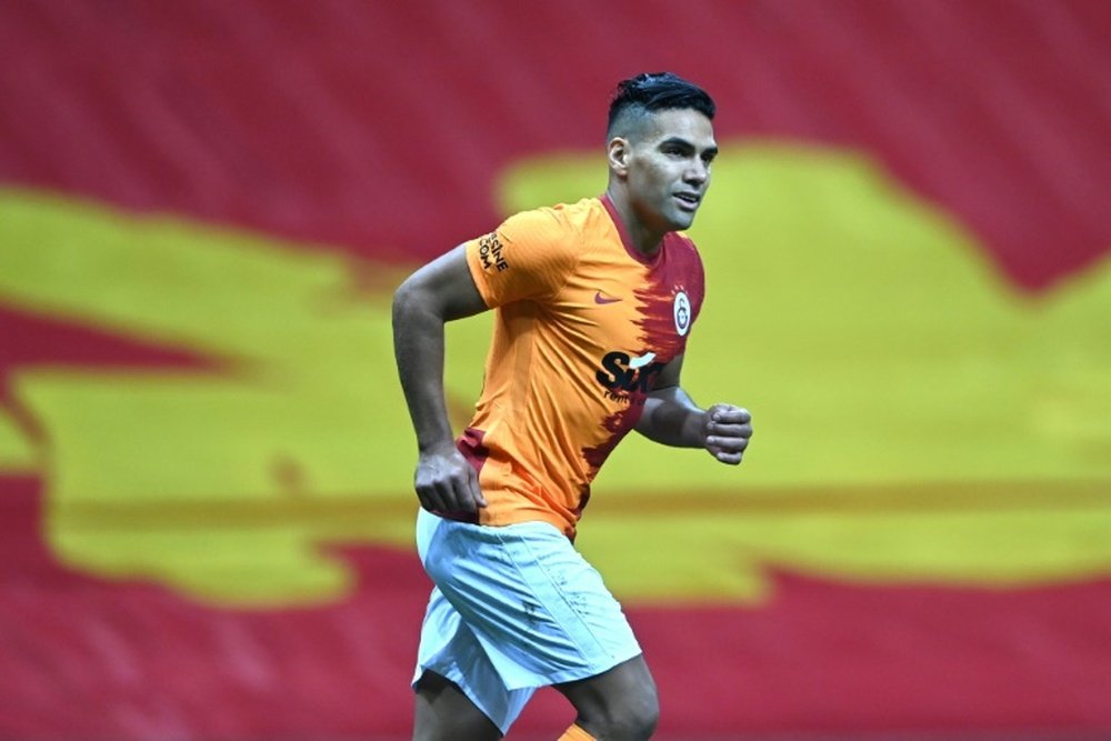 Galatasaray confirme le test positif de Falcao à la Covid-19. AFP