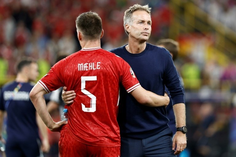 Hjulmand guided Denmark to the semi-finals of Euro 2020. AFP