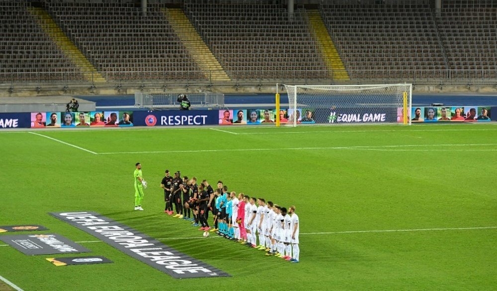 El LASK, denunciado por la Bundesliga Austríaca. AFP