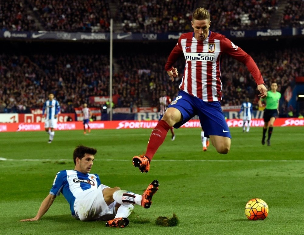 Torres disputará su penúltimo partido con el Atleti en casa. AFP